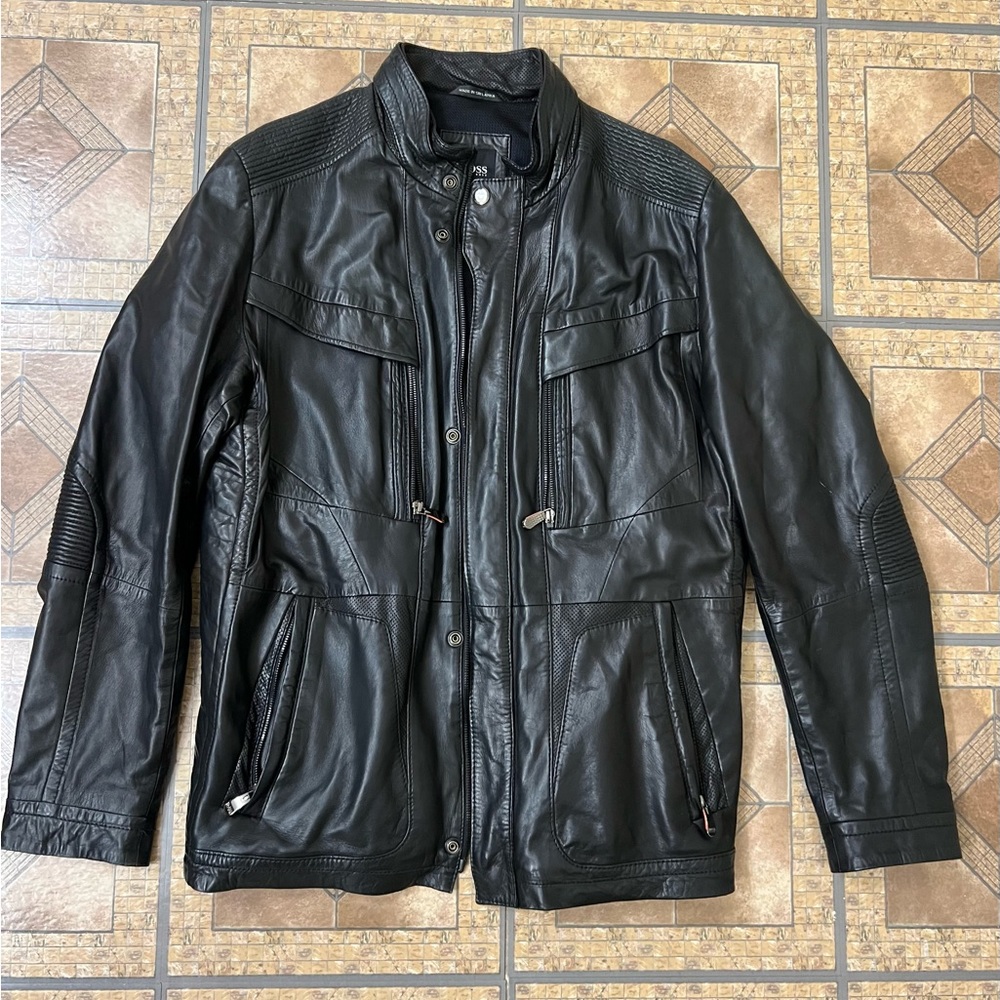 Rare Hugo Boss Ed Mclearn Sport Leather Jacket